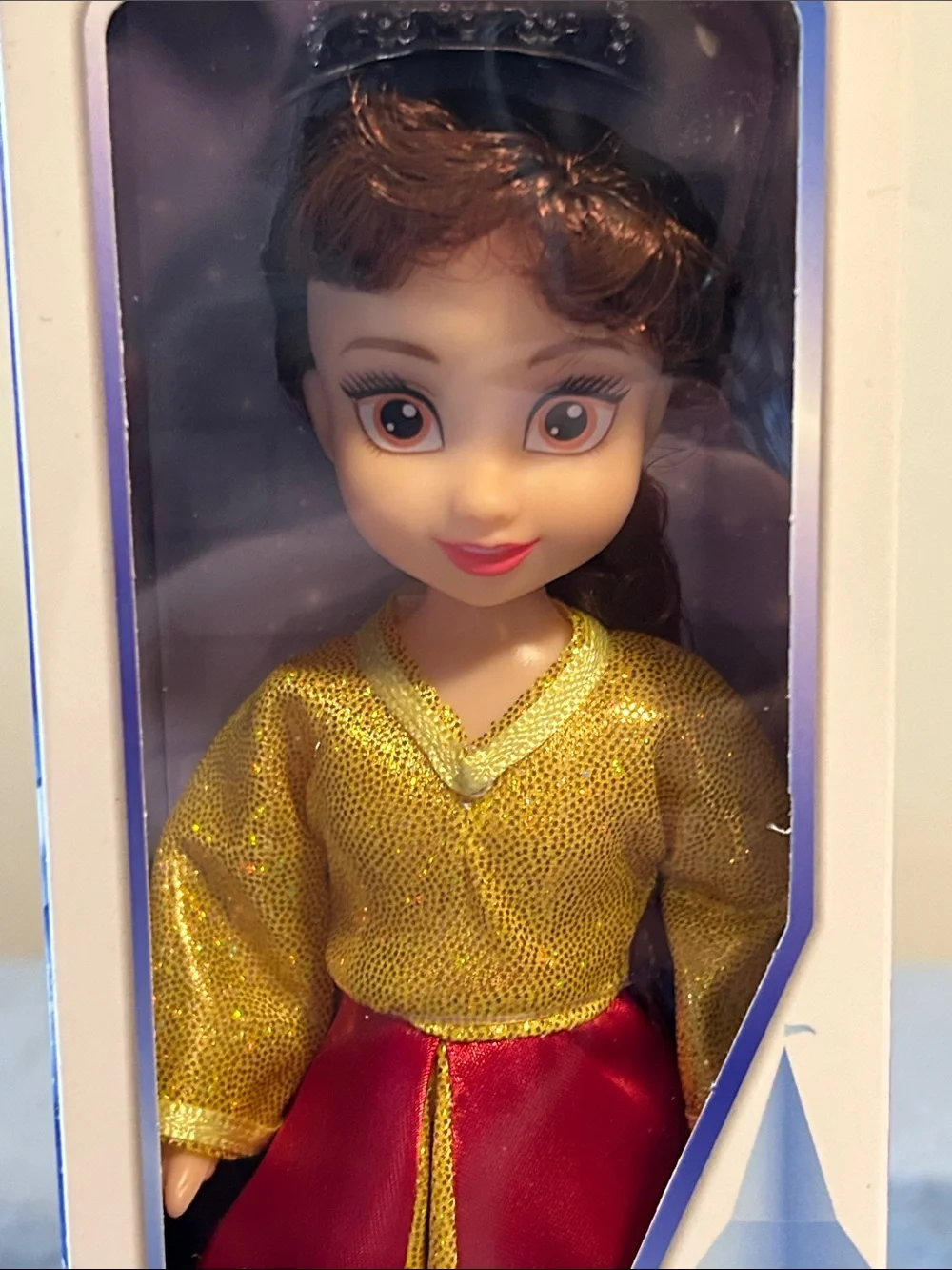Set of 4 Fairytale Princesses Belle Rapunzel Cinderella Sleeping Beauty Dolls